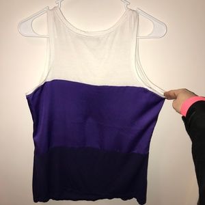 Limited Purple & White Ombre Dressy Tank Top